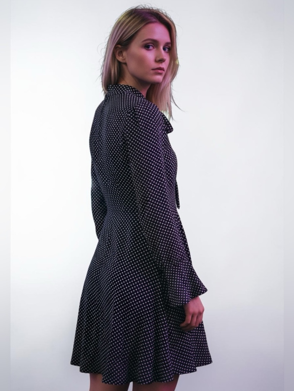 Zara, made in Spain, polka dot mini dress. Size small GUC - Picture 2 of 8